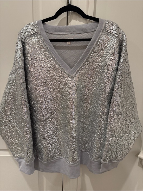 Pilcro Sweaters - Pilcro Foil Sherpa Tunic Size 1X